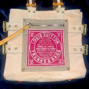 Vintage limited edition Louis Vuitton globe shopper hand bag